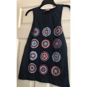 Women's Captain America Tank Top Size Large NWT B2